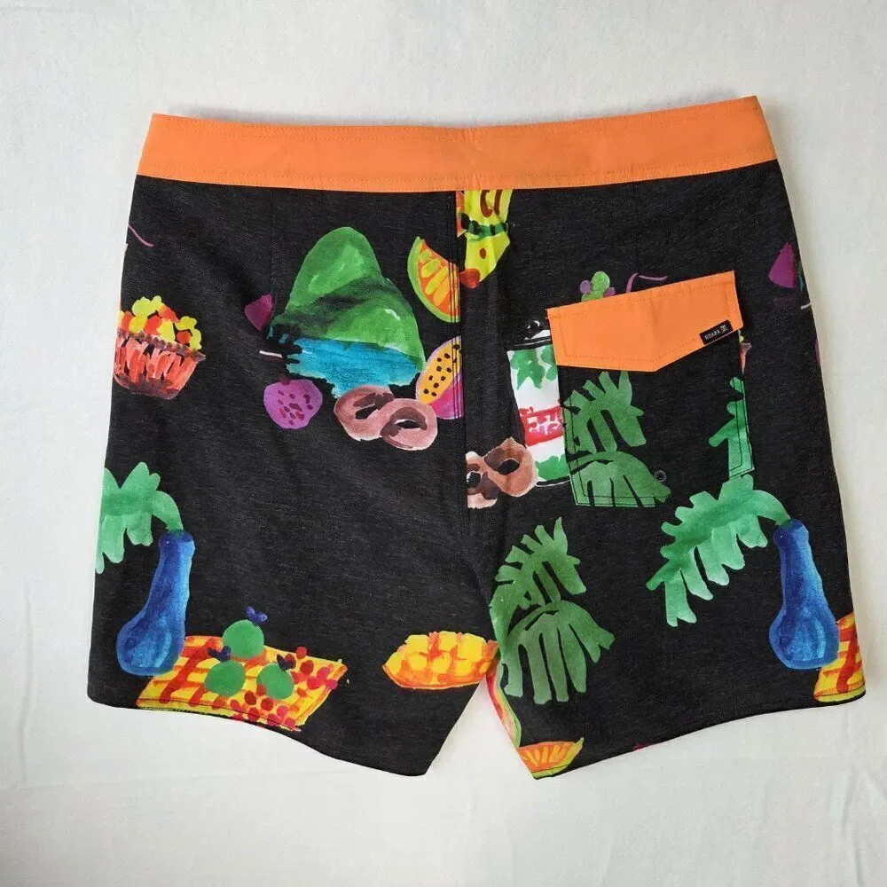 Roark Boardshorts Size 33 Mens Black 17